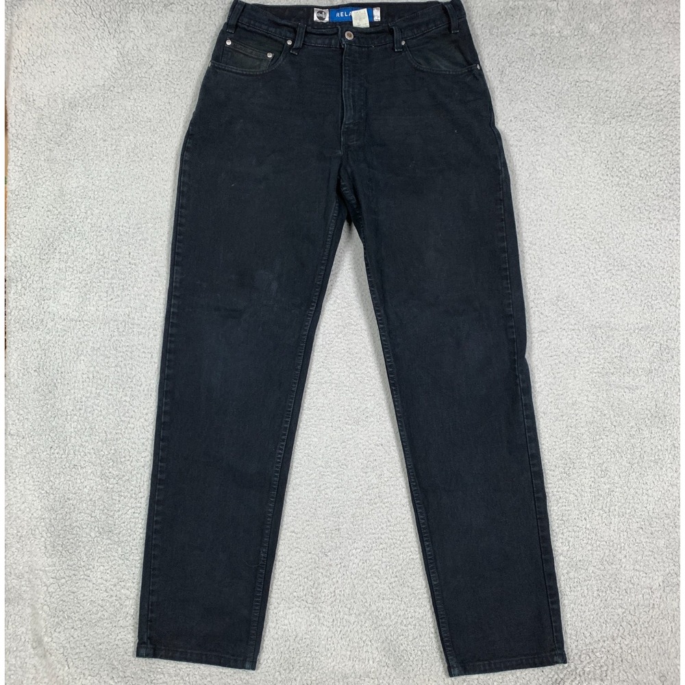 Vintage 90s Silvertab Relaxed Jeans Mens 33x34 Black Baggy Y2K Wide Skater USA